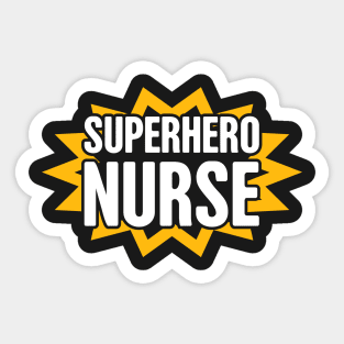 Superhero Nurse Sticker